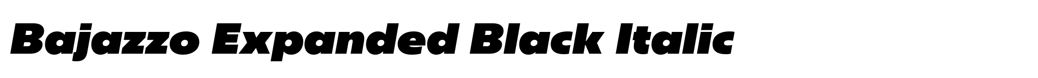 Bajazzo Expanded Black Italic image